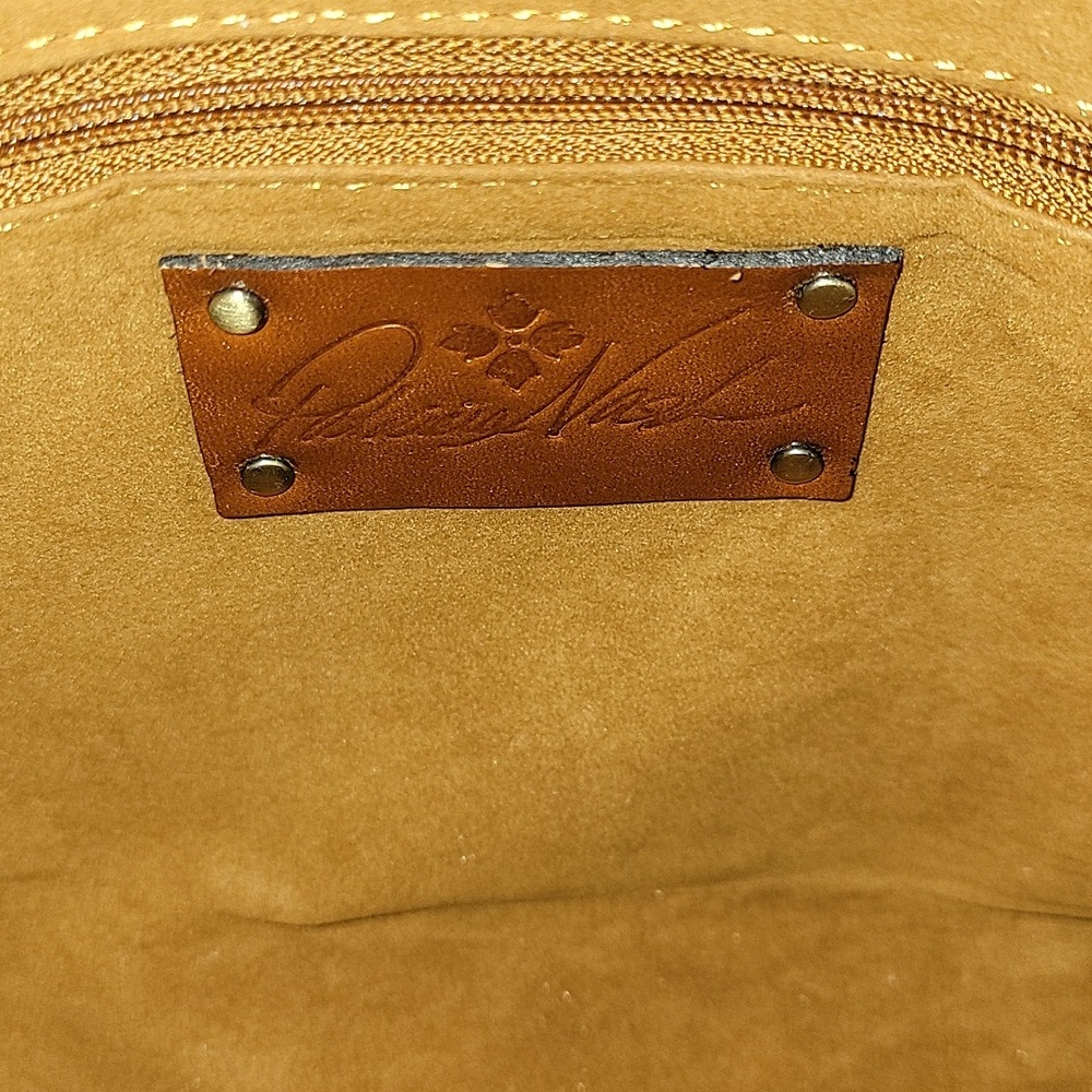 Patricia Nash Brown Leather Wristlet Clutch Handbag - Picture 12 of 12